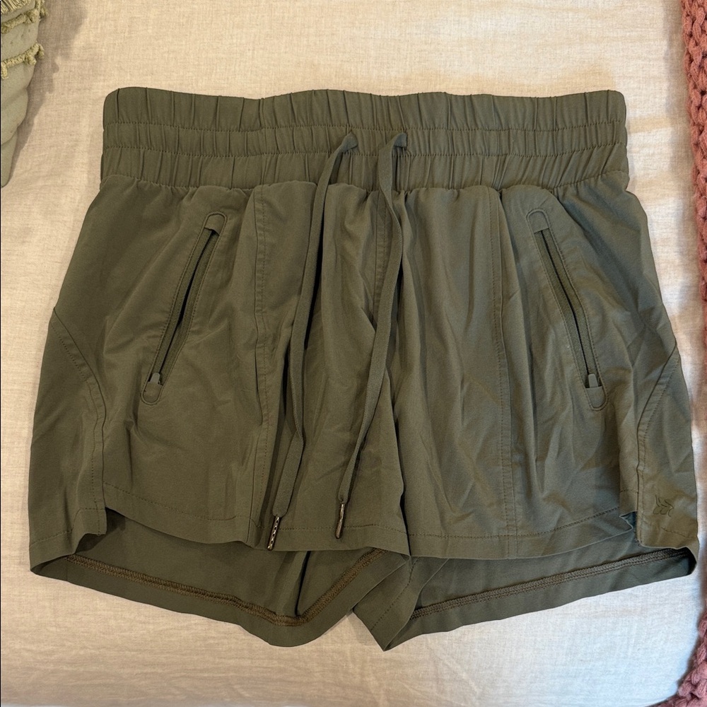 All in Motion Olive Green Athletic Shorts